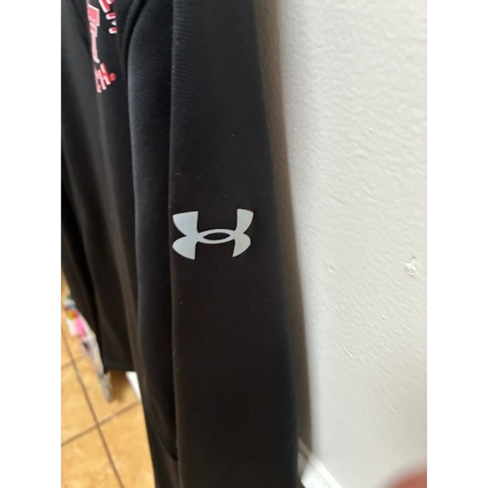 Under Armour Texas Tech Wreck Em Tech Quarter Zip Pullover Mens Black - Picture 3 of 6